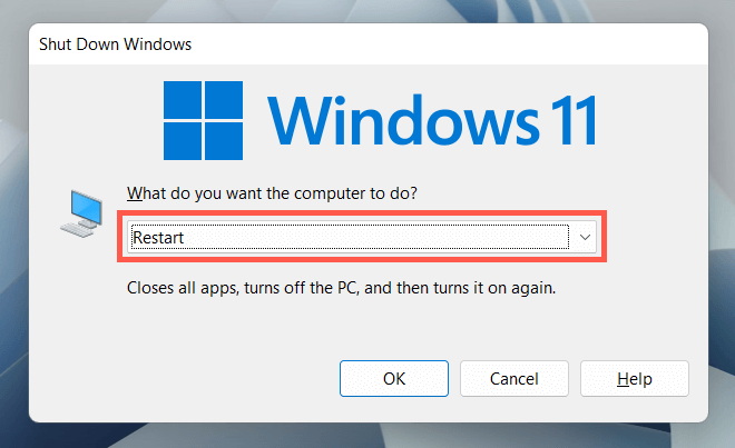 10 วิธีการปิดเครื่องและพีซีพีซี Windows 11 4 ในอดีต