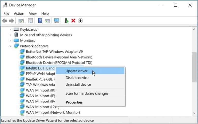 5 การอัปเดตไดรเวอร์เครือข่ายบน Windows