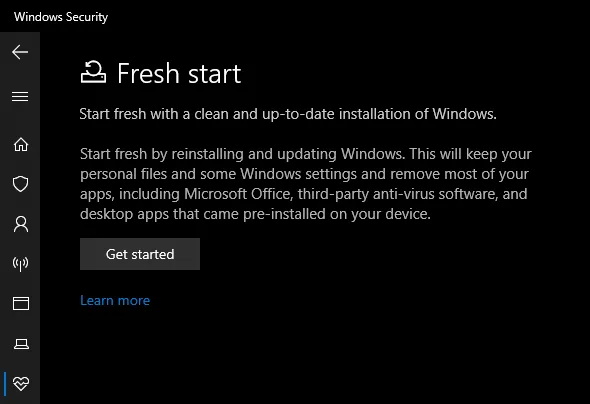 การแสดงใหม่ของ Windows 10