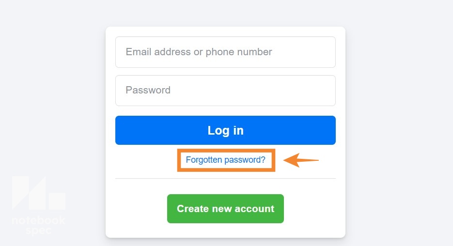 ลืมรหัสผ่าน Facebook