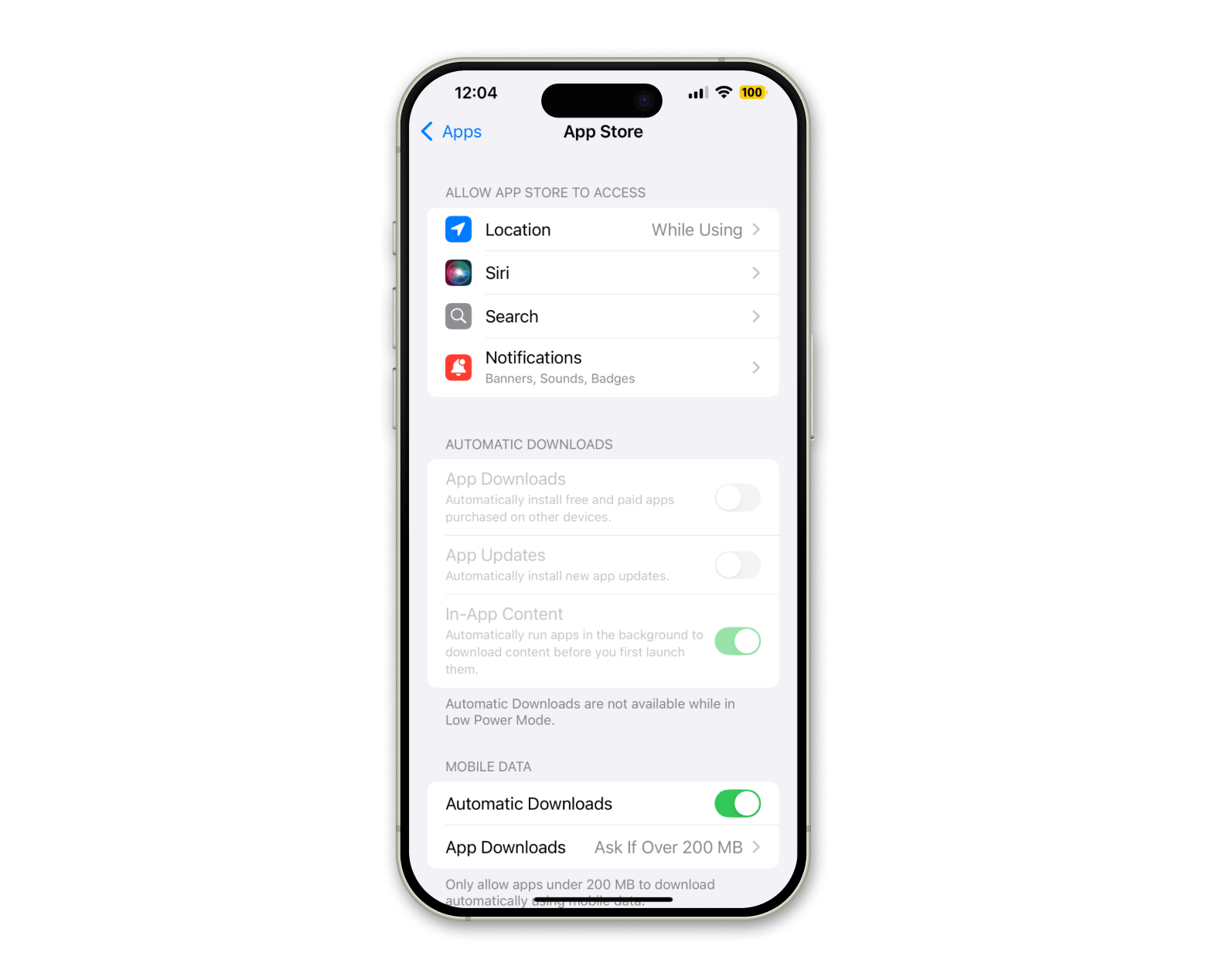 ปิดแอปอัตโนมัติบน iPhone