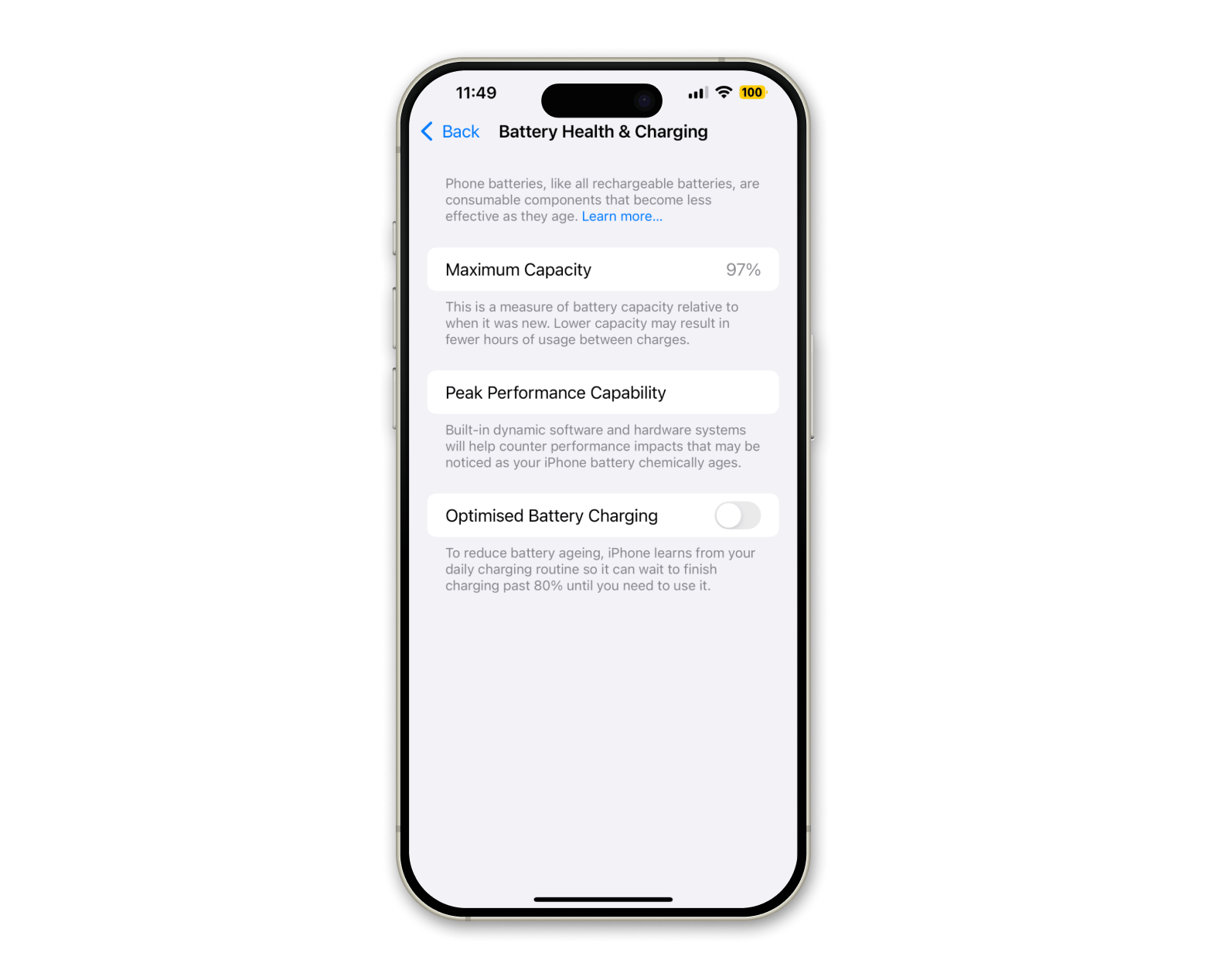 ตัดสุขภาพแบตเตอรี่บน iPhone