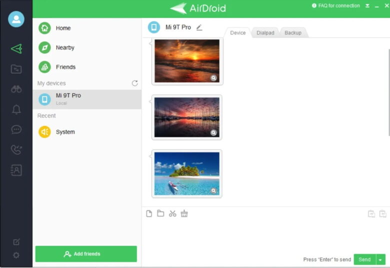 โอนไฟล์ Android ไปยังพีซีด้วย airdroid
