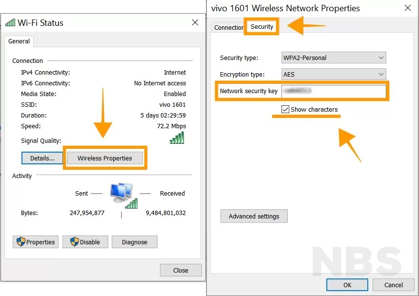 ดูรหัสผ่าน Wi-Fi ของ Windows 10